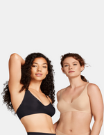 Pack Duo confort invisible Noir & Beige